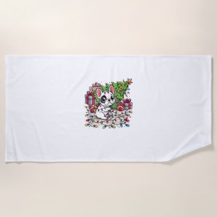 Kawaii Anime Frenchie Christmas Funny Dog Strandtuch