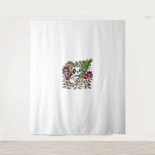 Kawaii Anime Frenchie Christmas Funny Dog Wandteppich