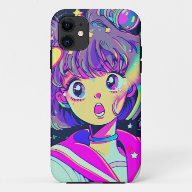 Kawaii Anime Girl iPhone 11 Fall Case-Mate iPhone Hülle (Rückseite)