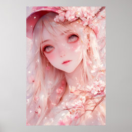Kawaii Anime Girl Poster