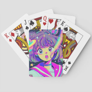 Kawaii Anime Girl Spielkarten