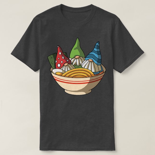 Kawaii Anime Gnomes Asian Noodles Japanisch Ramen  T-Shirt (Design vorne)