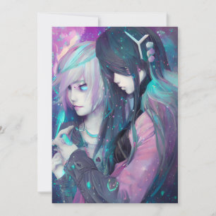 Kawaii Anime Graphic Einladung