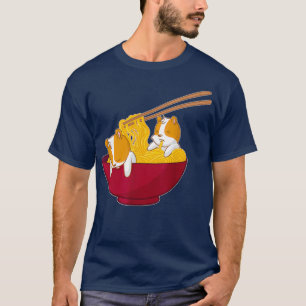 Kawaii Anime Japanisch Ramen Noodles Hamster Gesch T-Shirt
