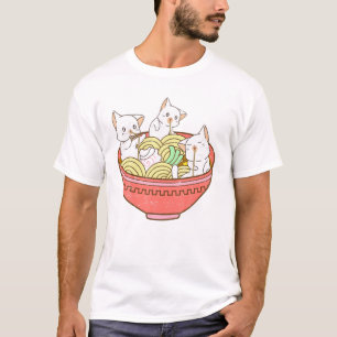 Kawaii Anime Katze Japanische Ramen Nudeln - Kätzc T-Shirt