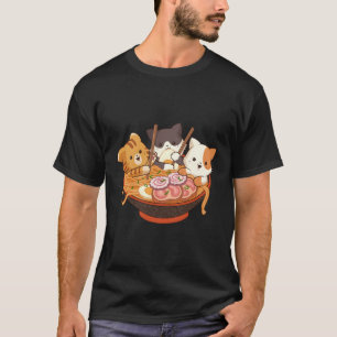 Kawaii Anime Katzen Otaku Japanische Ra Nudeln T-Shirt