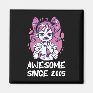 Kawaii Anime Merch the Birthday Girl Years Old Bor Magnet