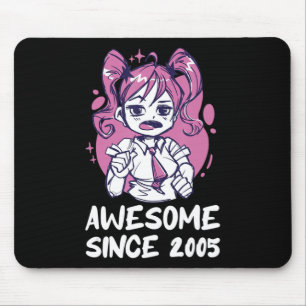 Kawaii Anime Merch the Birthday Girl Years Old Bor Mousepad