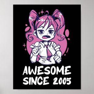 Kawaii Anime Merch the Birthday Girl Years Old Bor Poster