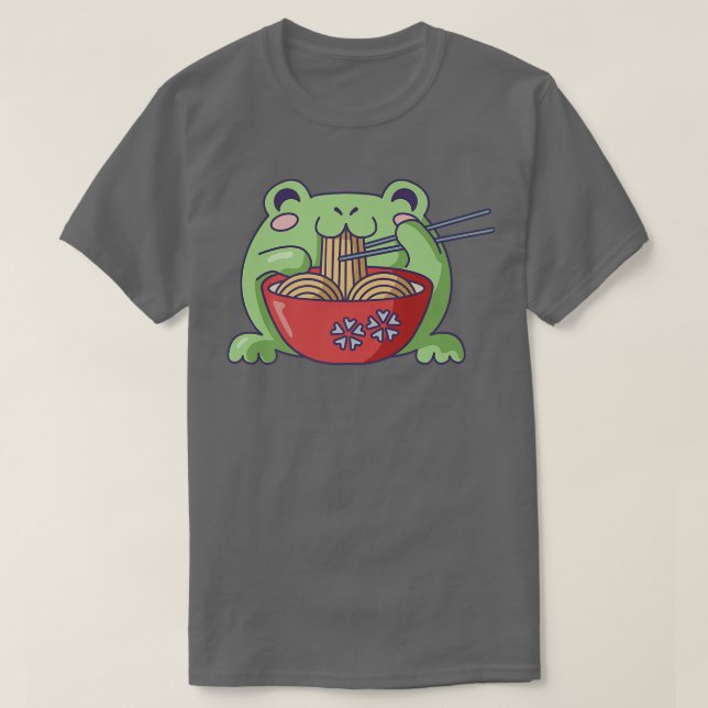 Kawaii Anime Otaku Girl Pastel Kawaii Frog Lieben  T-Shirt (Design vorne)