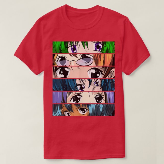 Kawaii Anime Otaku Japan Girl Manga T-Shirt (Design vorne)
