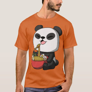 Kawaii Anime Panda Bear Asian Noodles Japanischer  T-Shirt