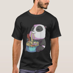 Kawaii Anime Panda isst Ra japanische Nudeln Pand T-Shirt