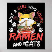 Kawaii Anime Ramen Cat Japanese Food Girls Officia