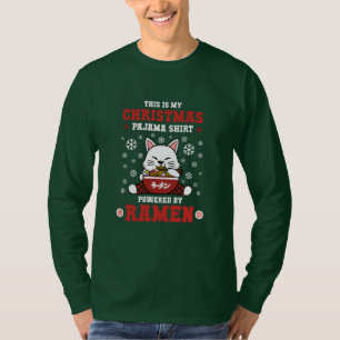 Kawaii Anime Ramen Christmas Pajama T-Shirt