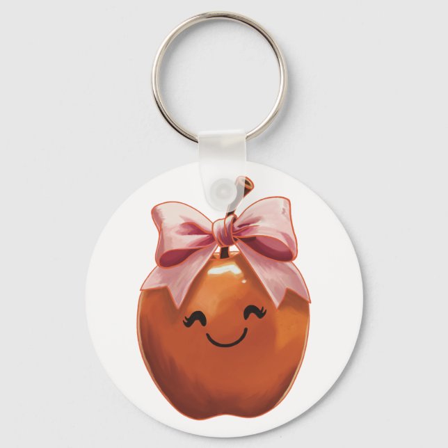 Kawaii Apfelgeschenk Schlüsselanhänger (Vorderseite)