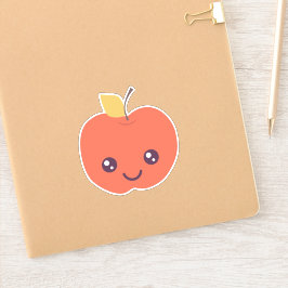 Kawaii Apple Kiss-Cut Vinyl Sticker