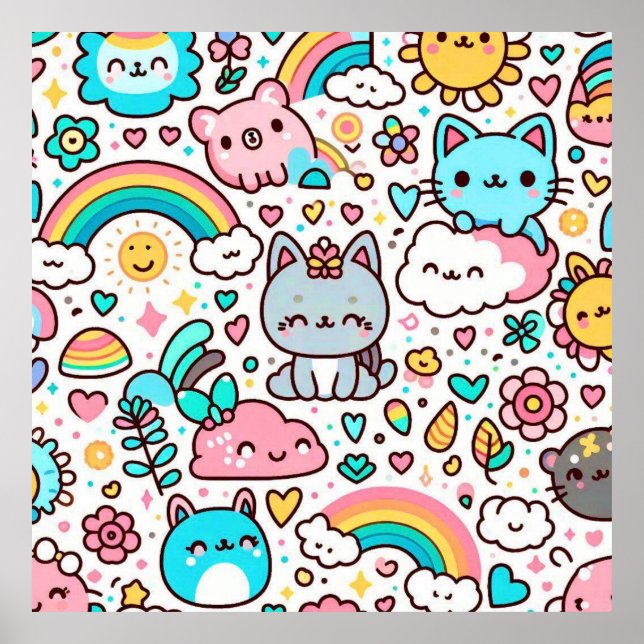 Kawaii Art Poster (Vorne)