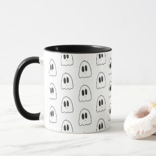 Kawaii-Ästhetik-Schwebender-Geister-Keramik Tasse
