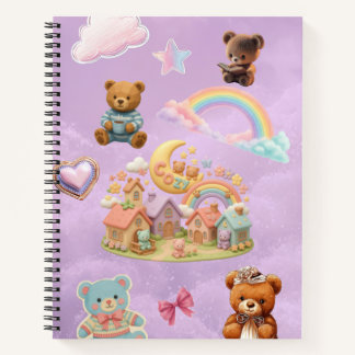 Kawaii-Ästhetik-Spiralblock Notizbuch