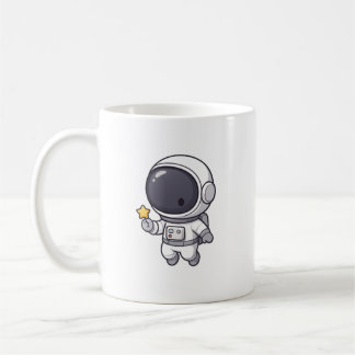 Kawaii Astronaut Holding Star Mug Kaffeetasse