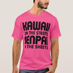 Kawaii auf den Straßen Senpai in den Blättern T-Shirt
