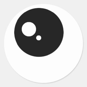Kawaii-Augenkleber Runder Aufkleber