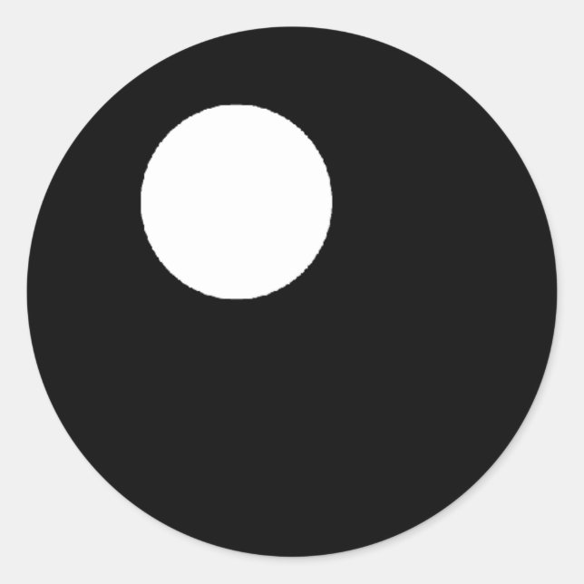 Kawaii-Augenkleber Runder Aufkleber (Vorderseite)