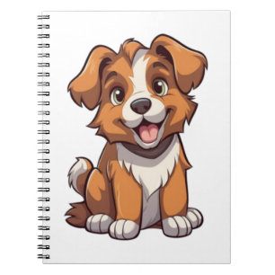 Kawaii Australian Shepherd Puppy Notizblock