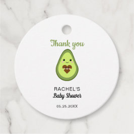 Kawaii Avocado Kinderdusche Danke Minimal Niedlich Geschenkanhänger