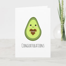 Kawaii Avocado Kinderdusche Herzlichen Glückwunsch Karte