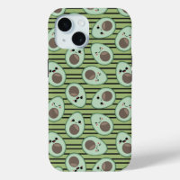 Kawaii Avocado Pattern