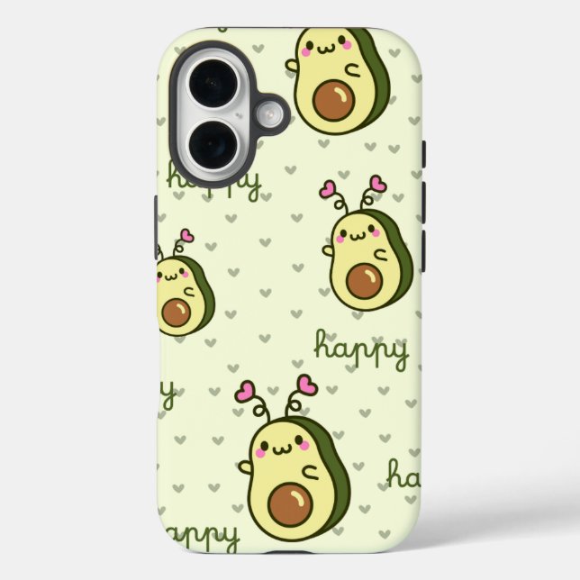 Kawaii Avocado Phone Case - CuteiPhone / iPad Case (Rückseite)