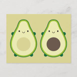 Kawaii Avocado Postkarte