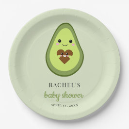 Kawaii Avocado Pregnant Baby Shower Niedlich Minim Pappteller