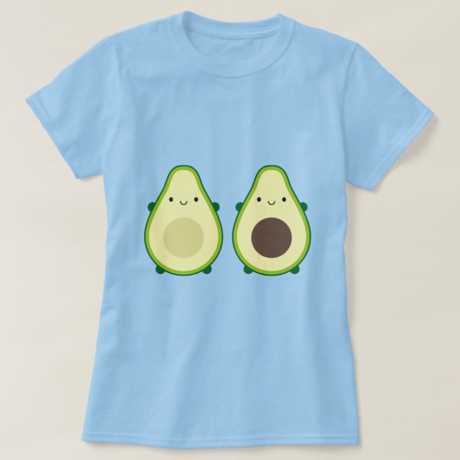Kawaii Avocado T-Shirt (Design vorne)