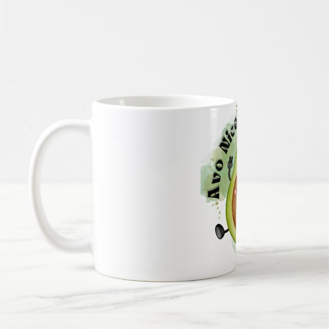 Kawaii Avocado Tasse - Niedlich & glücklich Design (Links)