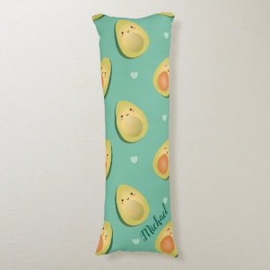 Kawaii Avocados Lasst uns Pattern Funny vermeiden Seitenschläferkissen