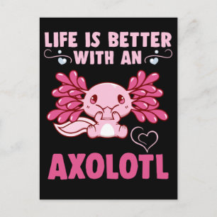 Kawaii Axolotl Amphibian Lover Postkarte