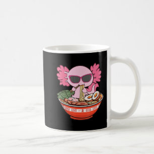 Kawaii Axolotl Eating Ramen Noodles Anime Girls Te Kaffeetasse