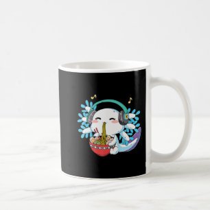 Kawaii Axolotl Eating Ramen Noodles Anime Kids Boy Kaffeetasse