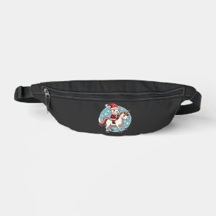 Kawaii Axolotl Einhorn Weihnachten Santa Frohe Wei Bauchtasche
