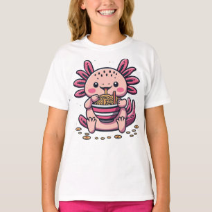 KAWAII AXOLOTL ESSEN RAMEN TIERE T-Shirt