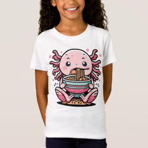 KAWAII AXOLOTL ESSEN RAMEN TIERE T-Shirt