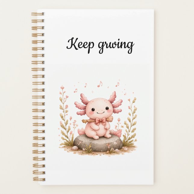 Kawaii Axolotl Planer (Vorderseite)