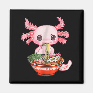 Kawaii Axolotl Ramen Food Japanisch Funny Graphen Magnet