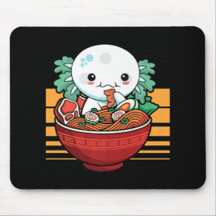 Kawaii Axolotl Ramen Japanese Anime Gift Kids Girl Mousepad