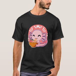 Kawaii Axolotl Ramen Niedlich Axolotl Japanese Ani T-Shirt