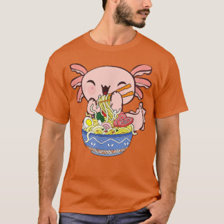 Kawaii Axolotl Ramen Noodles Japanese Anime Kids T T-Shirt