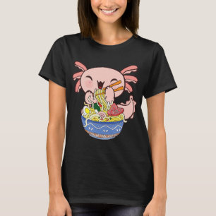 Kawaii Axolotl Ramen Noodles Japanese Anime Kids T T-Shirt
